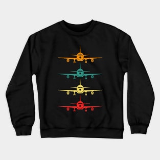 Aviation Airplane Flying Airline Pilot Crewneck Sweatshirt